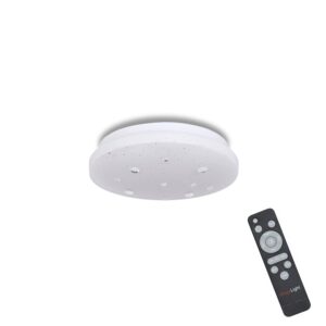 MegaLight Shining Diamond 9W LED-Deckenleuchte inkl. FB 827-860 Ø22 cm