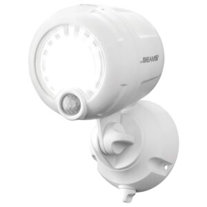 Mr. Beams MB360XT LED-Batterie-Außenstrahler mit Bewegungsmelder Weiß