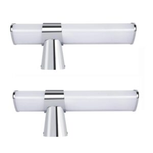 NETTLIFE 2er Set Wandleuchte aus Kunststoff Silber