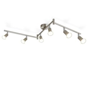 NETTLIFE Deckenstrahler aus Metal L108Silber