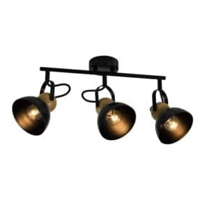 NETTLIFE Deckenstrahler aus Metal L46Schwarz