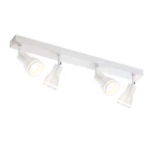 NETTLIFE Deckenstrahler aus Metal L55Weiß