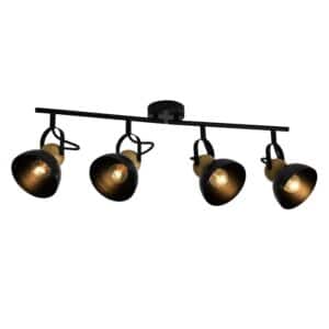 NETTLIFE Deckenstrahler aus Metal L66Schwarz