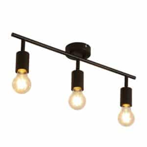 NETTLIFE Deckenstrahler aus Metall 3xE27Schwarz