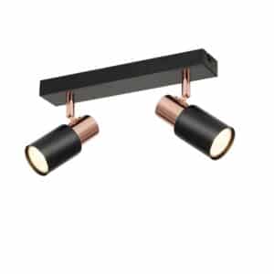 NETTLIFE Deckenstrahler aus Metall L28 Schwarz