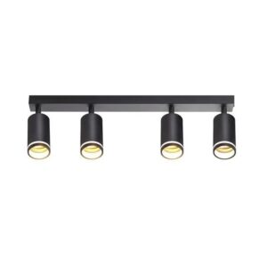NETTLIFE Deckenstrahler aus Metall L58 Schwarz
