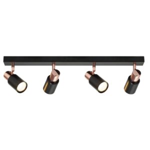 NETTLIFE Deckenstrahler aus Metall L62 Schwarz