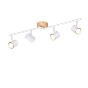 NETTLIFE Deckenstrahler aus Metall L71cm Weiß