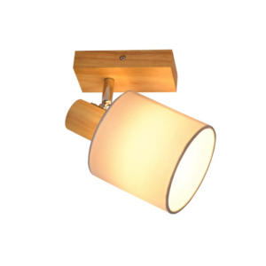 NETTLIFE Deckenstrahler aus Wood 1xE14Holzfarbe