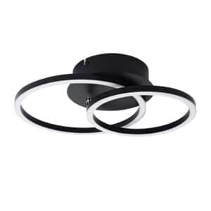 NETTLIFE LED Deckenleuchte aus Metall L34Schwarz