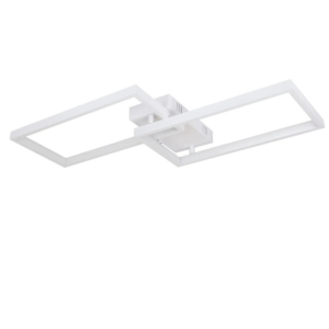 NETTLIFE LED Deckenleuchte aus Metall L60cmWeiß-1