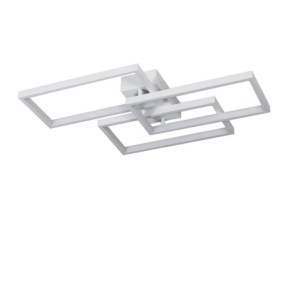 NETTLIFE LED Deckenleuchte aus Metall L60cmWeiß-4
