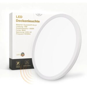 NETTLIFE LED Deckenleuchte aus Plastik L29 Weiß-2