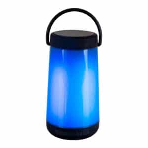 Näve LED-Außentischleuchte Festa mit Bluetooth-Speaker Schwarz Ø 9 cm x 18 cm