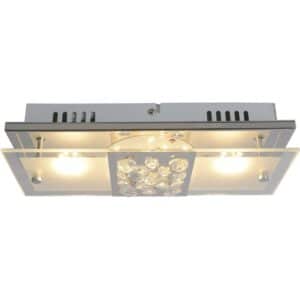 Näve LED-Deckenleuchte Lettona 30 cm x 12 cm Chrom