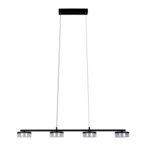 Näve LED-Pendelleuchte Cimo Schwarz 150 cm x 96 cm x 12 cm 4er-Set