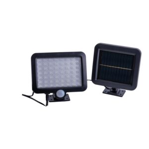 Näve LED-Solar-Außenwandleuchte Pepe Schwarz 13 cm x 15 cm x 5