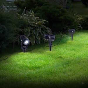 Näve LED-Solarspots Spoti mit Erdspieß Schwarz Ø 4