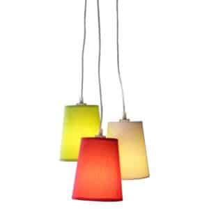 Näve Pendelleuchte Saggy Bunt Ø 160 cm x 15 cm 3er-Set