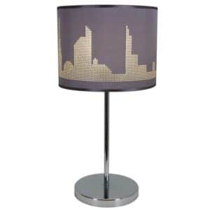 Näve Tischleuchte Manhatten Grau Ø 28 cm x 53 cm