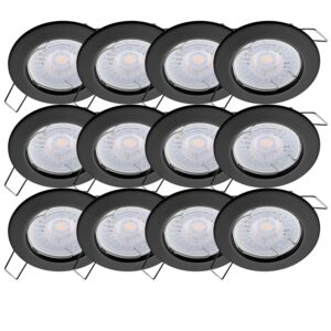 Oktaplex 12er Set Einbauspot Sedan 3-Step Dimmbar Warmweiß 2700K 380lm 4