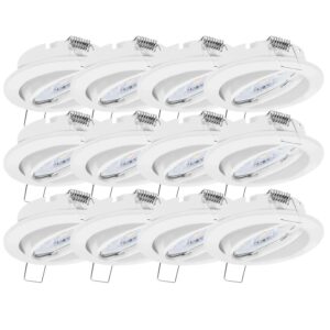 Oktaplex 12er Set Einbauspot Weiß Dijon inkl. LED Modul 3-Stufen Dimmbar 3000K Warmweiß 4