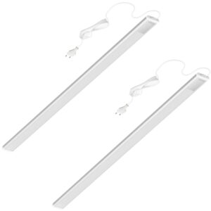 Oktaplex 2er Set Aluminium Unterbauleuchte Neutralweiß 4000K Küchenbeleuchtung 90cm 1150 Lm Lichtleiste mit Schalter