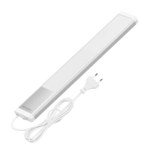 Oktaplex 2er Set Aluminium Unterbauleuchte Neutralweiß 4000K Küchenlicht 40cm 475 Lm Schrankbeleuchtung mit Schalter