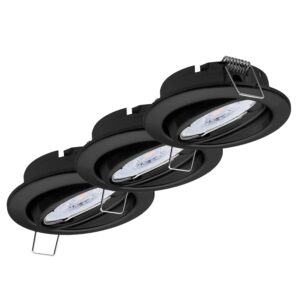 Oktaplex 3er Set Deckeneinbaustrahler Dijon 3-Stufen Dimmbar inkl. LED Modul Warmweiß 4