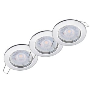 Oktaplex 3er Set Einbauleuchte Sedan Stufenlos Dimmbar Neutralweiß 4000K 370lm 4