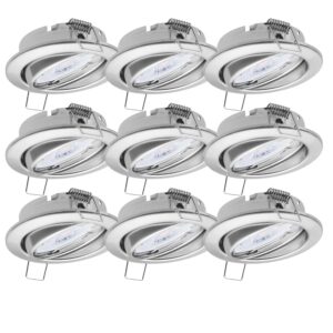 Oktaplex 9er Set Einbaustrahler Dijon 3-Stufen Dimmbar inkl. LED Modul Warmweiß 4