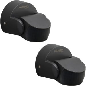Oktaplex Bea Bewegungsmelder Außen 2er Set IP65 10m Reichweite Anthrazit