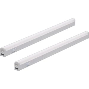 Oktaplex LED Unterbauleuchte Riga 2er Set Küche 54cm Warmweiß 3000K 230V mit Schalter