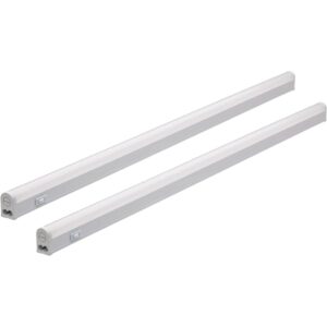 Oktaplex LED Unterbauleuchte Riga 2er Set Küche 84cm Warmweiß 3000K 230V mit Schalter