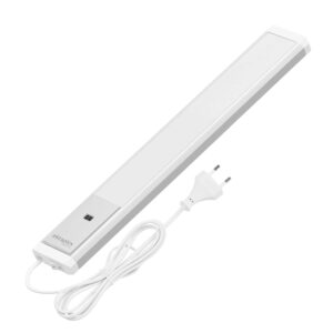 Oktaplex Riva LED Unterbauleuchte Dimmbar mit Sensor 40cm Aluminium 4000K Neutralweiß mit Schalter