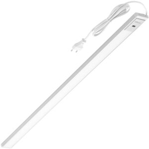 Oktaplex Riva LED Unterbauleuchte Dimmbar mit Sensor 58cm Aluminium 4000K Neutralweiß mit Schalter