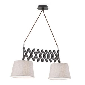 Orion Leuchten Boho Hängeleuchte Factory 100 x 18 cm Antik 2 x E27