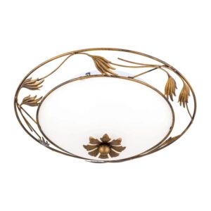 Orion Leuchten Deckenleuchte Fleur Ø 40cm Antik