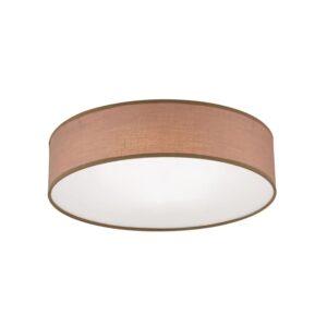 Orion Leuchten Deckenleuchte Stoff Ø 40cm 3 x E14 Braun