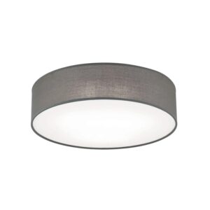 Orion Leuchten Deckenleuchte Stoff Ø 40cm 3 x E14 Grau