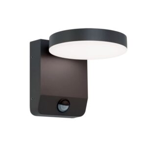 Orion Leuchten LED Außen Wandleuchte mit Sensor 2700K 1800lm 21W Anthrazit