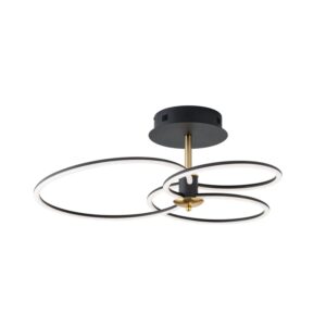 Orion Leuchten LED Deckenleuchte CHARLOTTE 41W 1700LM 3000K Schwarz