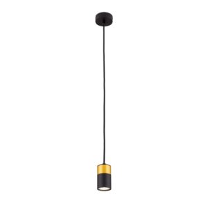 Orion Leuchten Pendelleuchte 1 x GU10 Schwarz Gold
