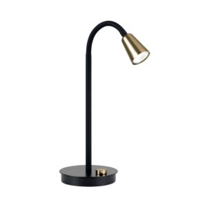 Orion Leuchten Tischlampe Dotty 1 x GU10 Schwarz Gold