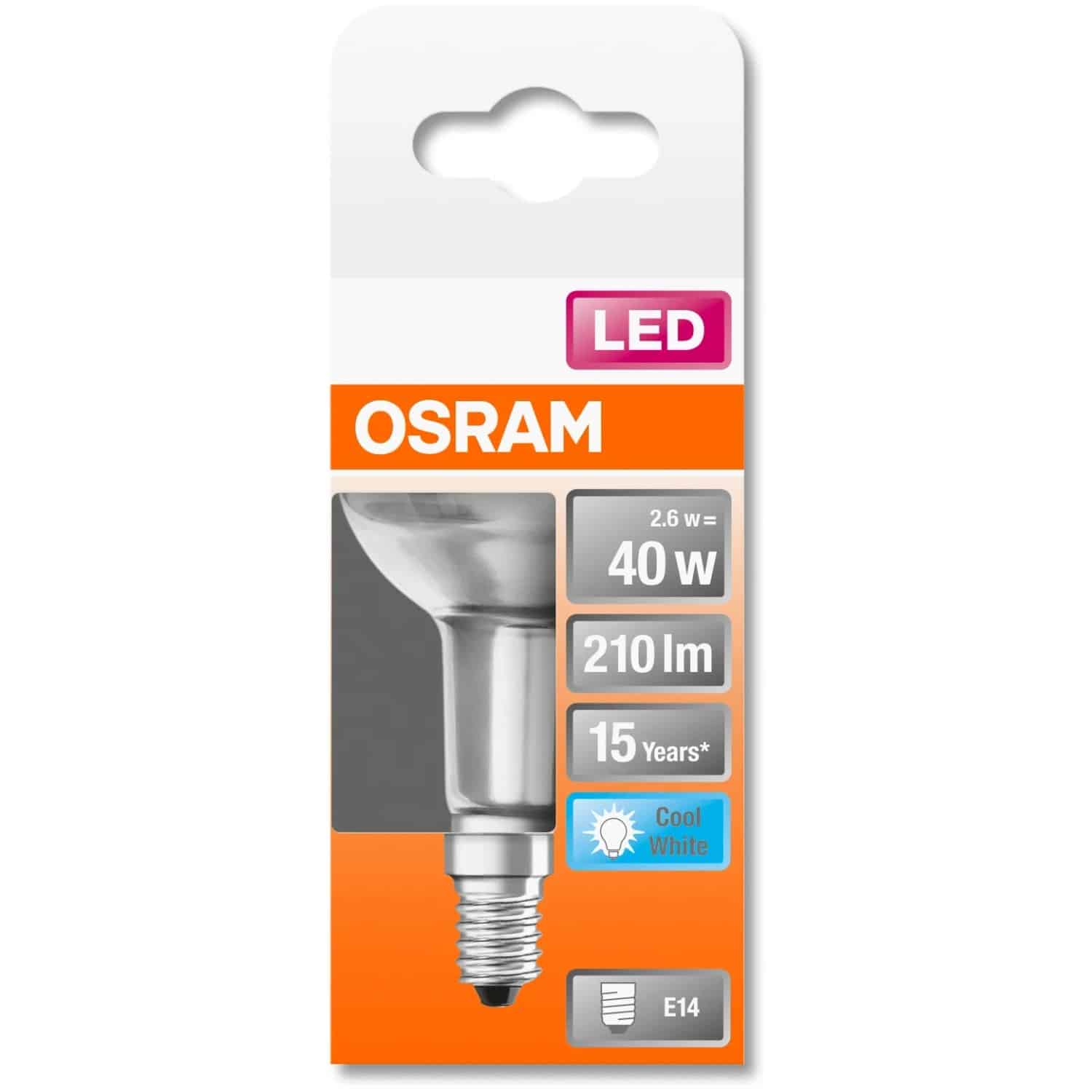 Osram LED-Leuchtmittel E14 Reflektor R50 2