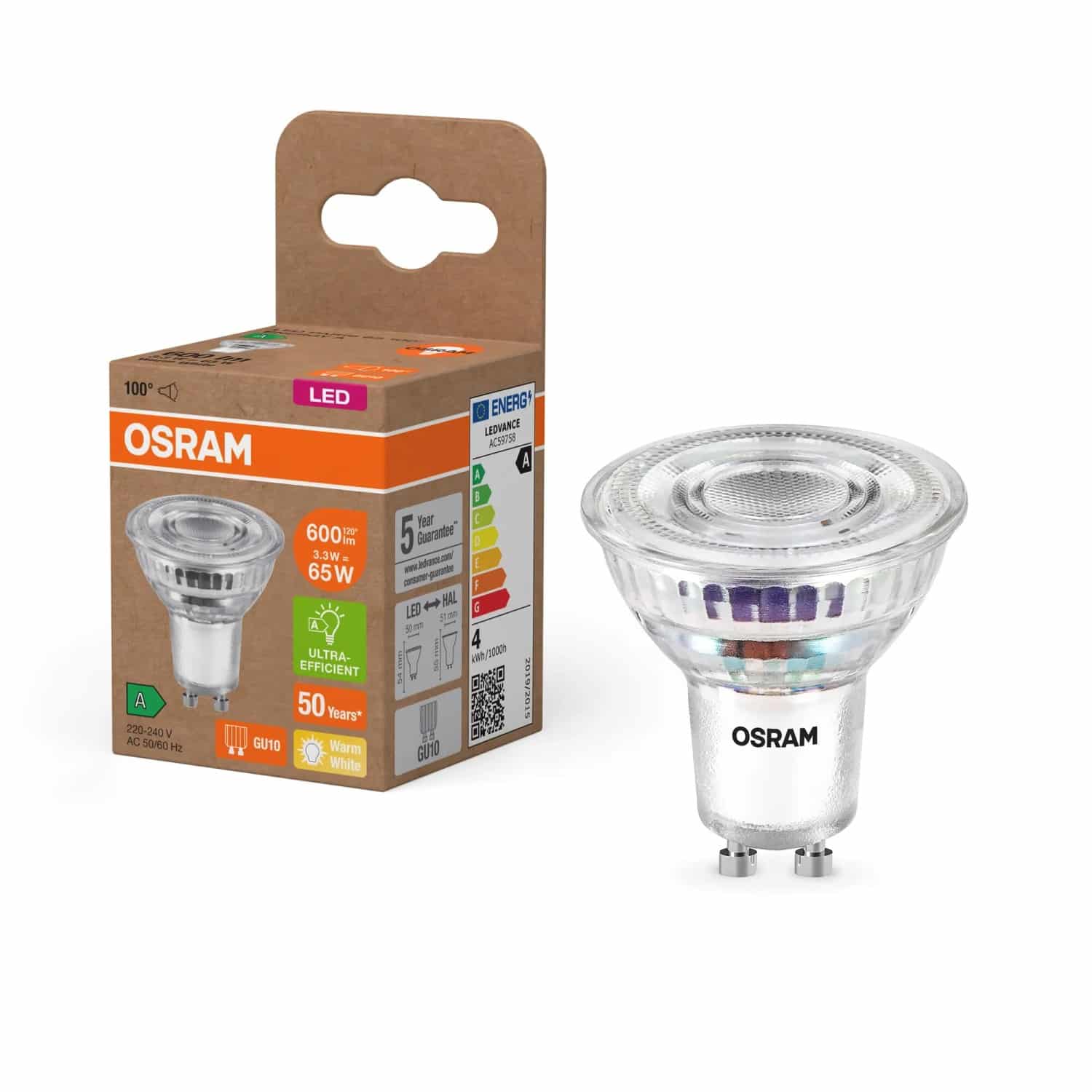 Osram LED-Leuchtmittel GU10 Reflektorform 3