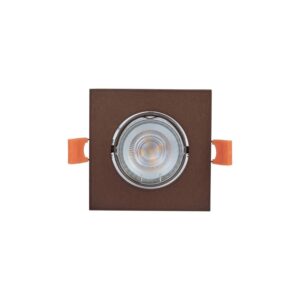 PRIOS Einbaustrahler Fibur 10042579 Modern in Bronze aus Metall 1-flammig GU10 Wohnzimmerleuchte