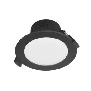 PRIOS LED Rida 10031408 Modern in Schwarz aus Aluminium 1-flammig Badezimmerleuchte