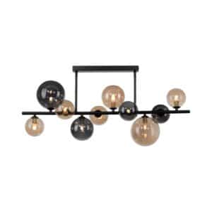 Paul Neuhaus Deckenleuchte Popsicle 10-flammig 85 cm x 32 cm Schwarz