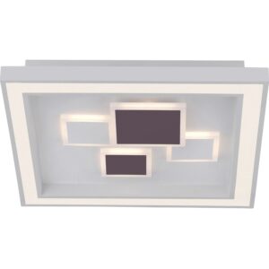 Paul Neuhaus LED-Deckenleuchte Eliza Weiß 48 cm x 48 cm